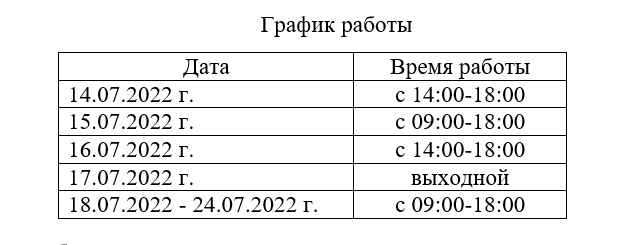 График выдачи сертификатов